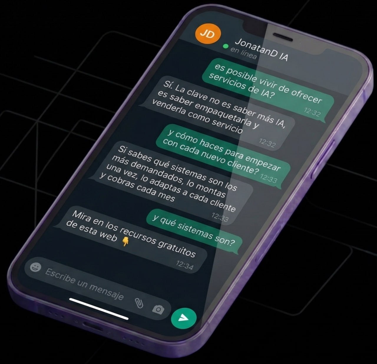 Conversación con JonatanD IA sobre servicios de IA